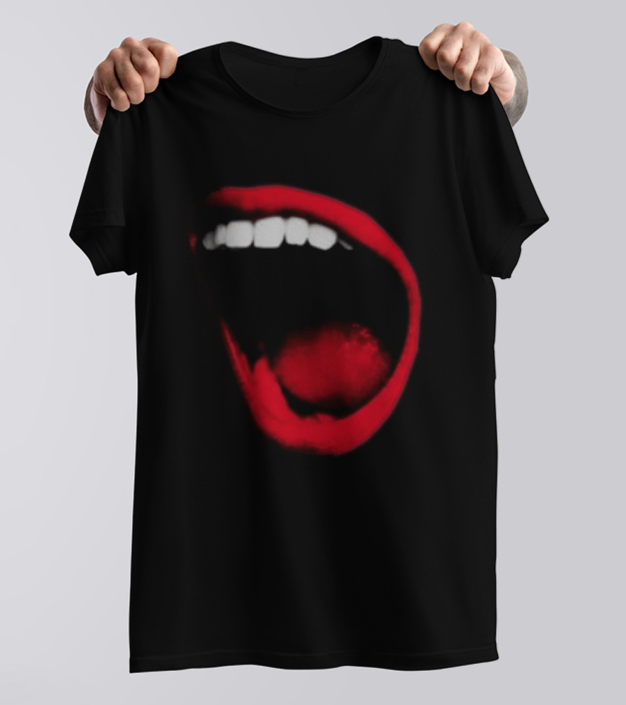 Benjamin Ingrosso Store Mouth European Tour Red Lips Open Mouth Image T-Shirt