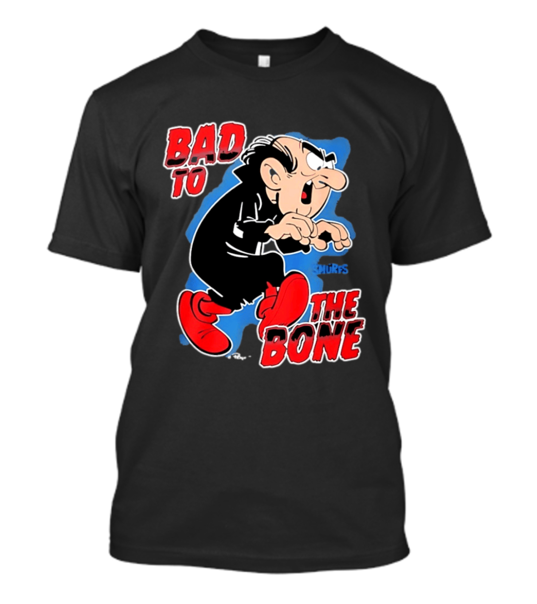Gargamel Bad To The Bone Smurfs Cartoon Villain T-Shirt
