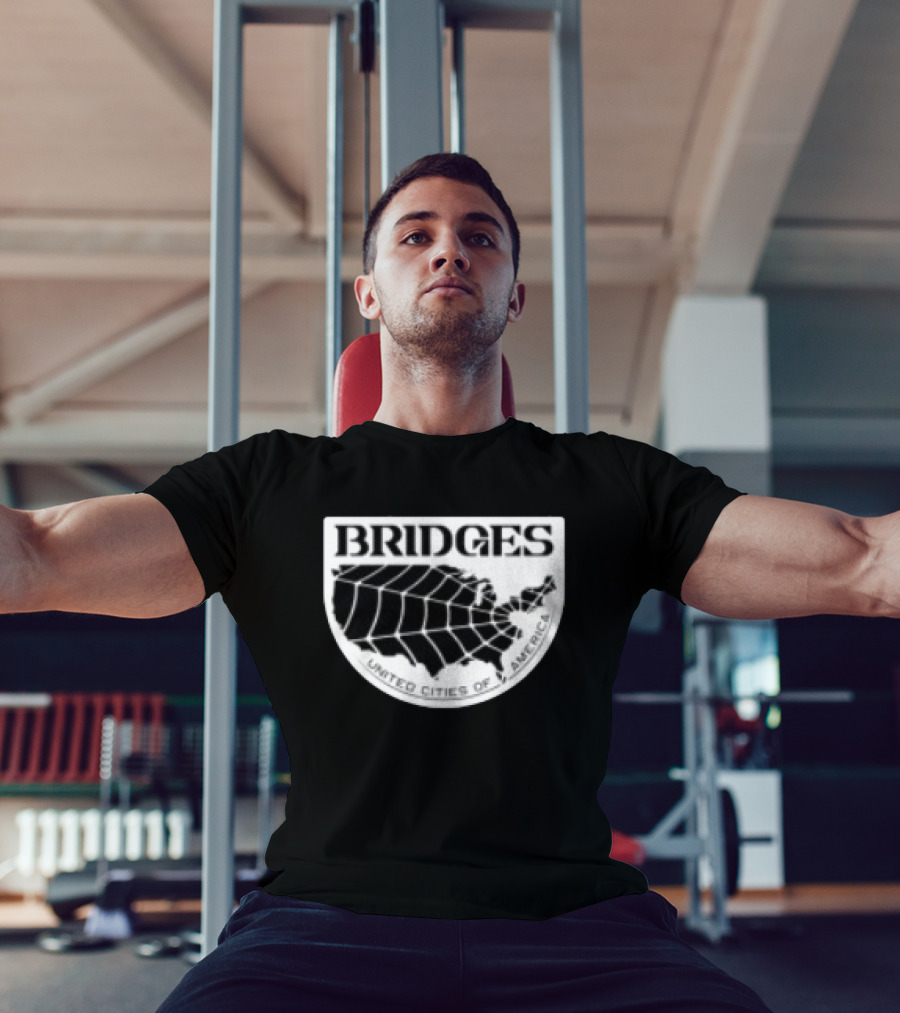 Brain Dead X Death Stranding Bridges United Cities Of America T-Shirt