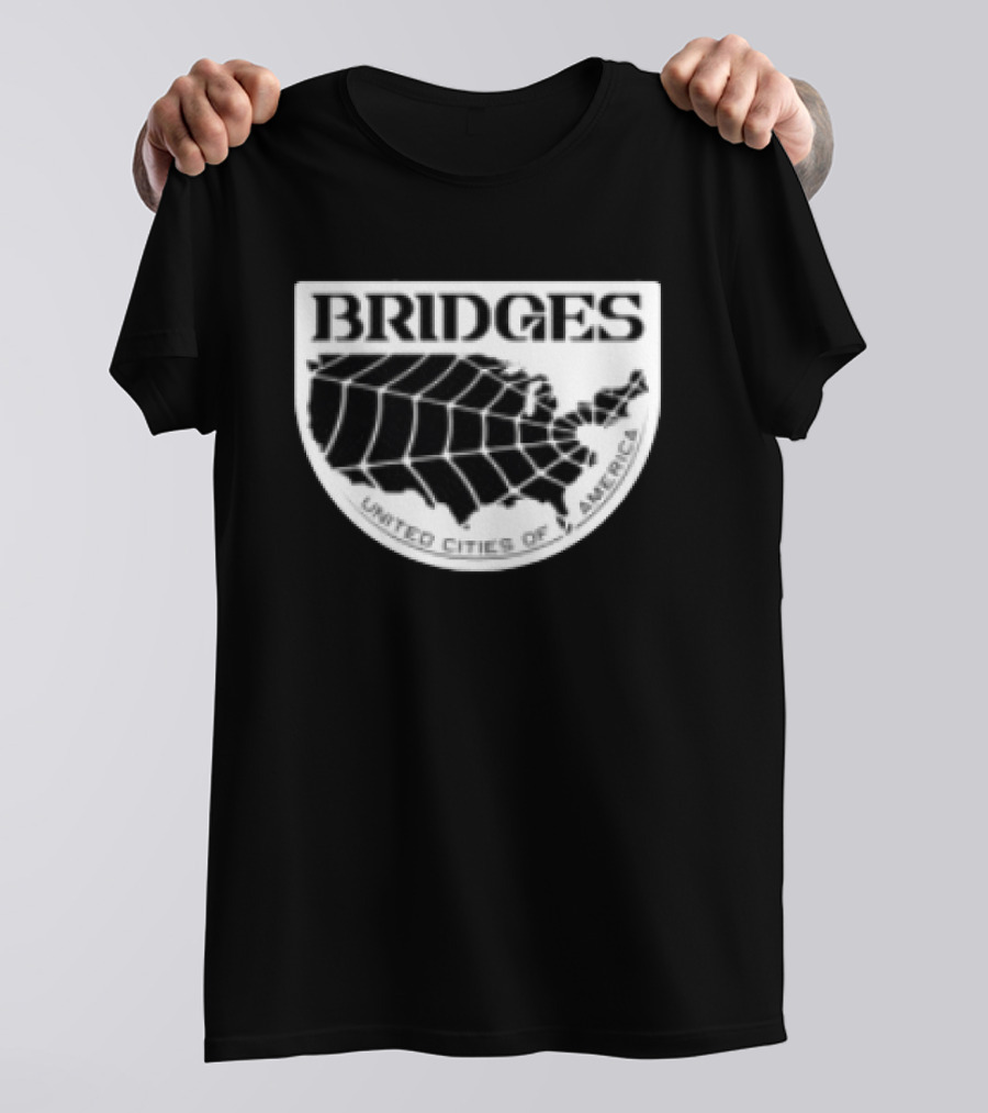 Brain Dead X Death Stranding Bridges United Cities Of America T-Shirt