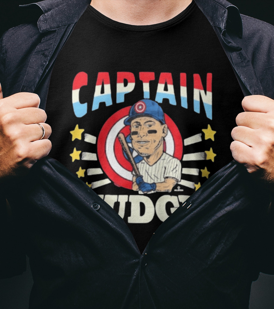Captain America Judge Baseball Caricature Stars T-Shirt