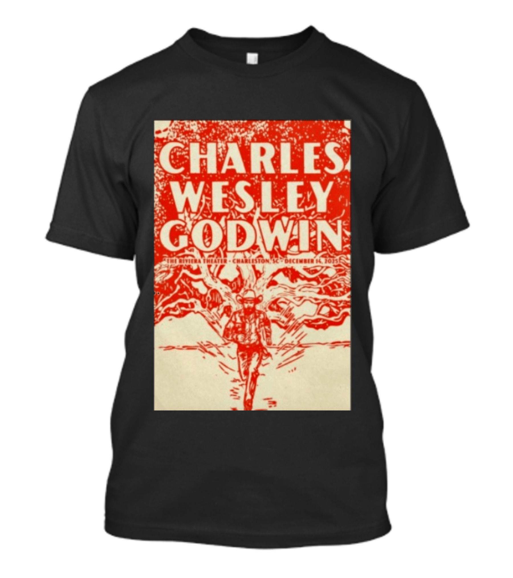 Charles Wesley Godwin Live At The Riviera Theater Charleston SC December 14 2025 T-Shirt