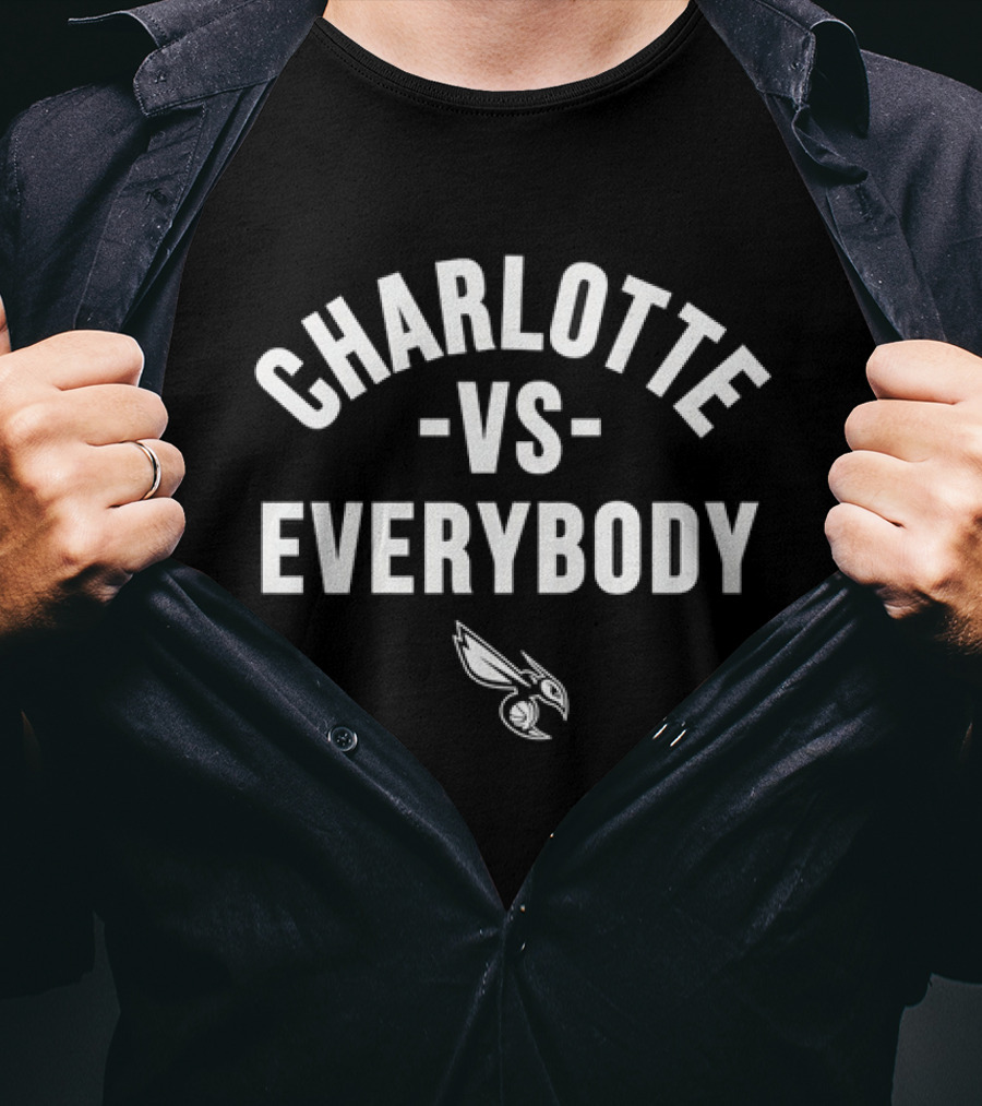 Charlotte Hornets Basketball Versus Everybody With Hornet T-Shirt