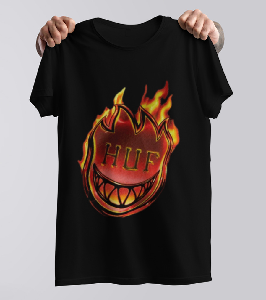 Huf X Spitfire Flame Galaxies Collaboration With Iconic Smiling T-Shirt