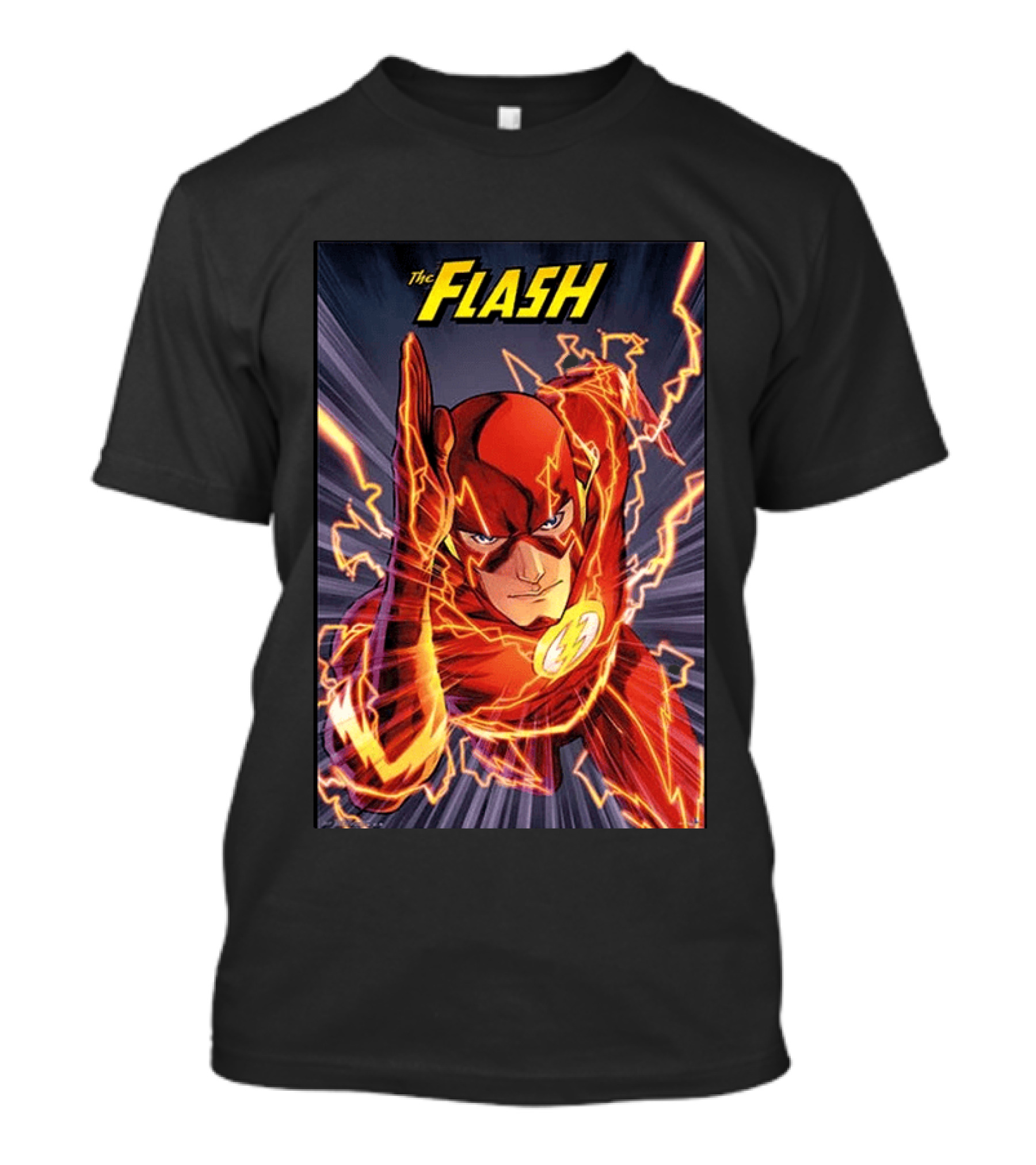 The Flash DC Comics Superhero Lightning Speedburst T-Shirt