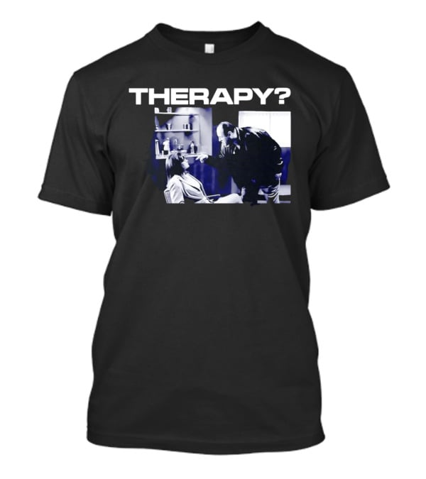 Tony Soprano Theraphy Pointing At Dr Melfi Black White Session T-Shirt