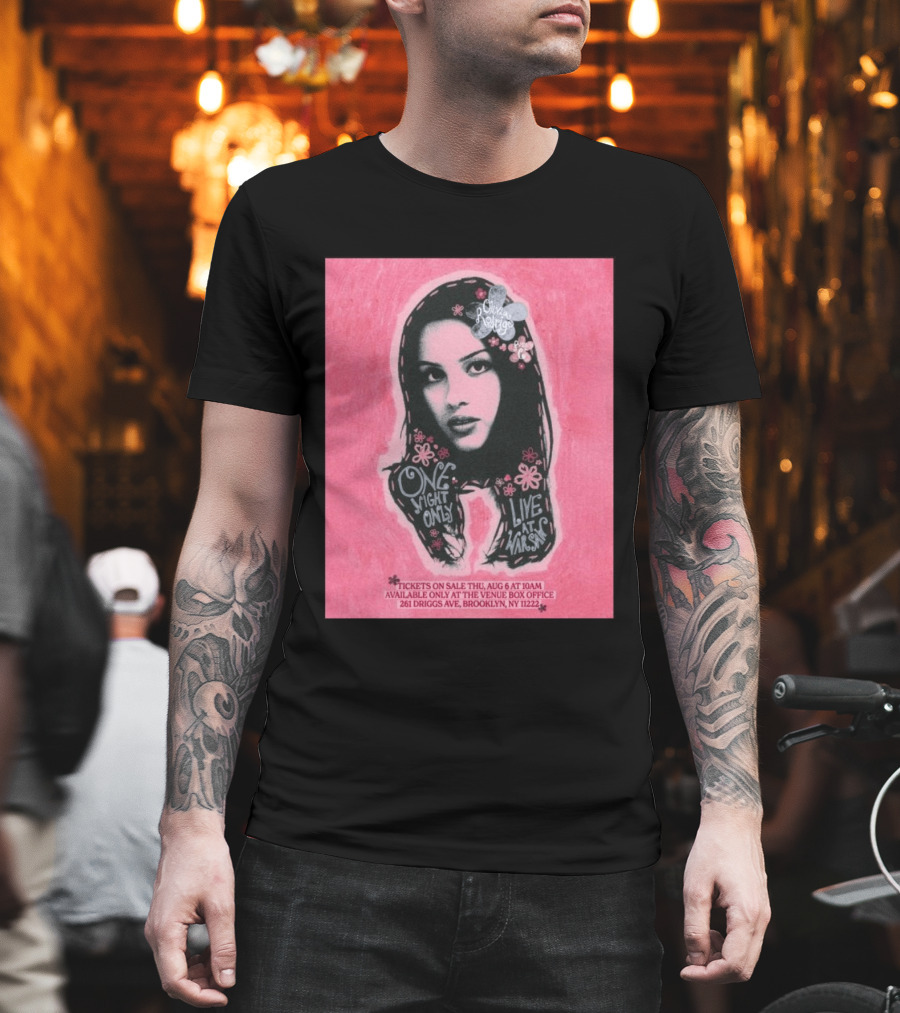 Tickets On Sale Thu Aug 6 At 10am Venue Box Office 261 Driggs Ave Brooklyn NY 11222 One Night Only Live At Warsaw T-Shirt