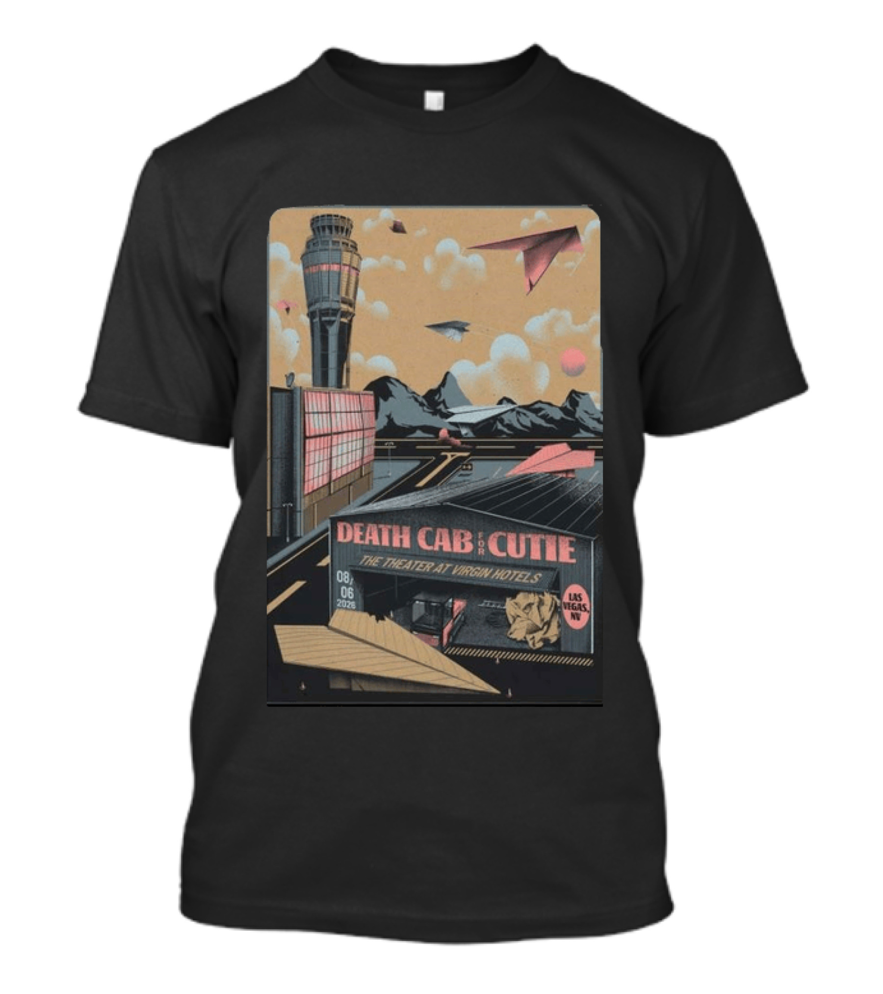 Death Cab For Cutie The Theater At Virgin Hotels Las Vegas NV August 6 2026 T-Shirt