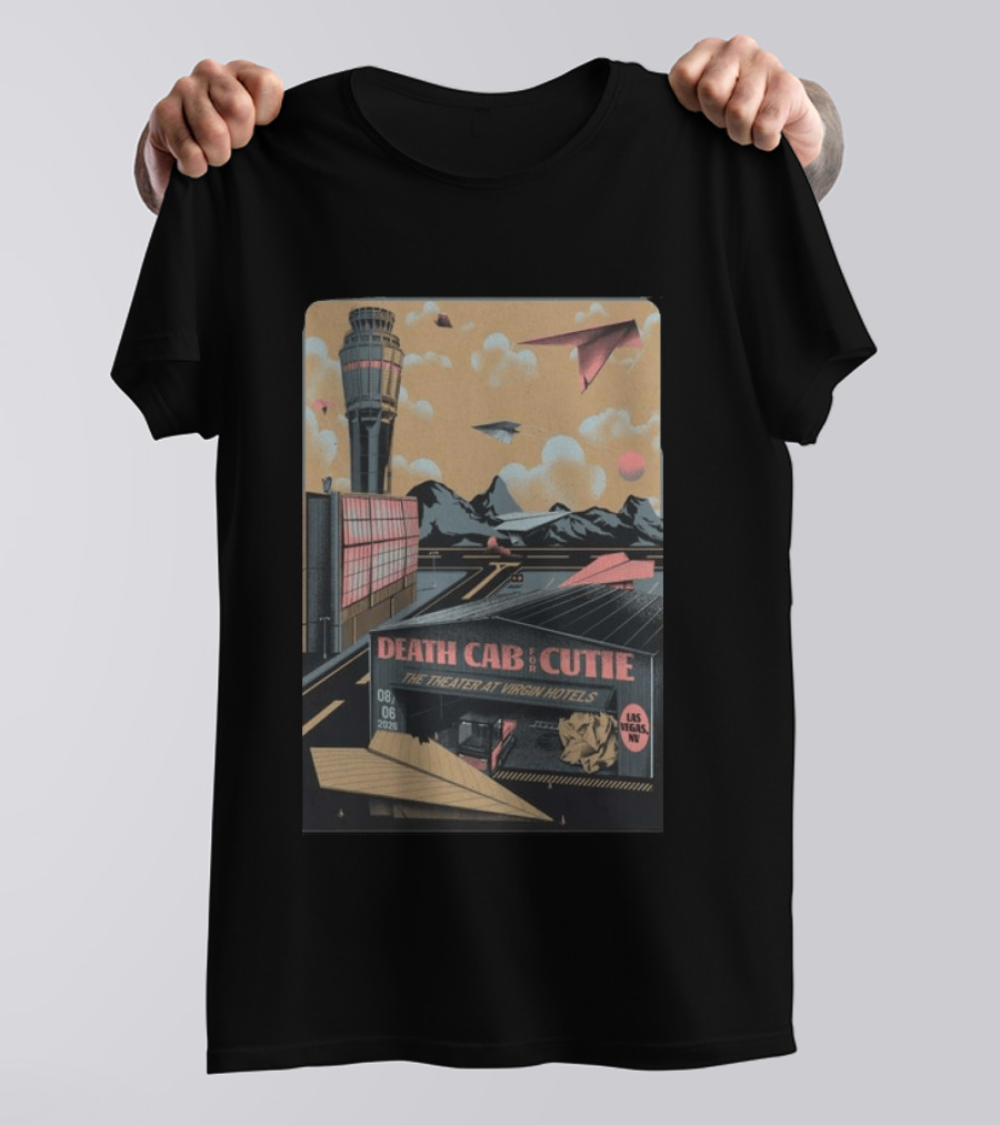 Death Cab For Cutie The Theater At Virgin Hotels Las Vegas NV August 6 2026 T-Shirt