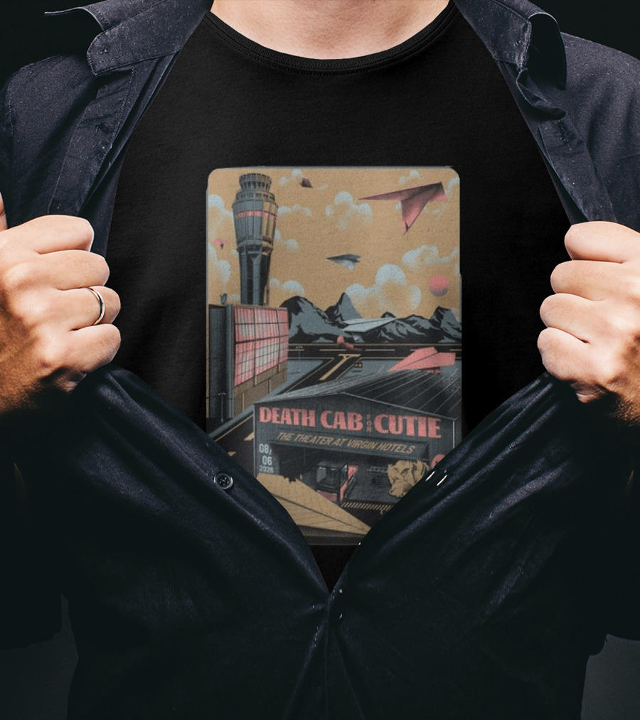 Death Cab For Cutie The Theater At Virgin Hotels Las Vegas NV August 6 2026 T-Shirt