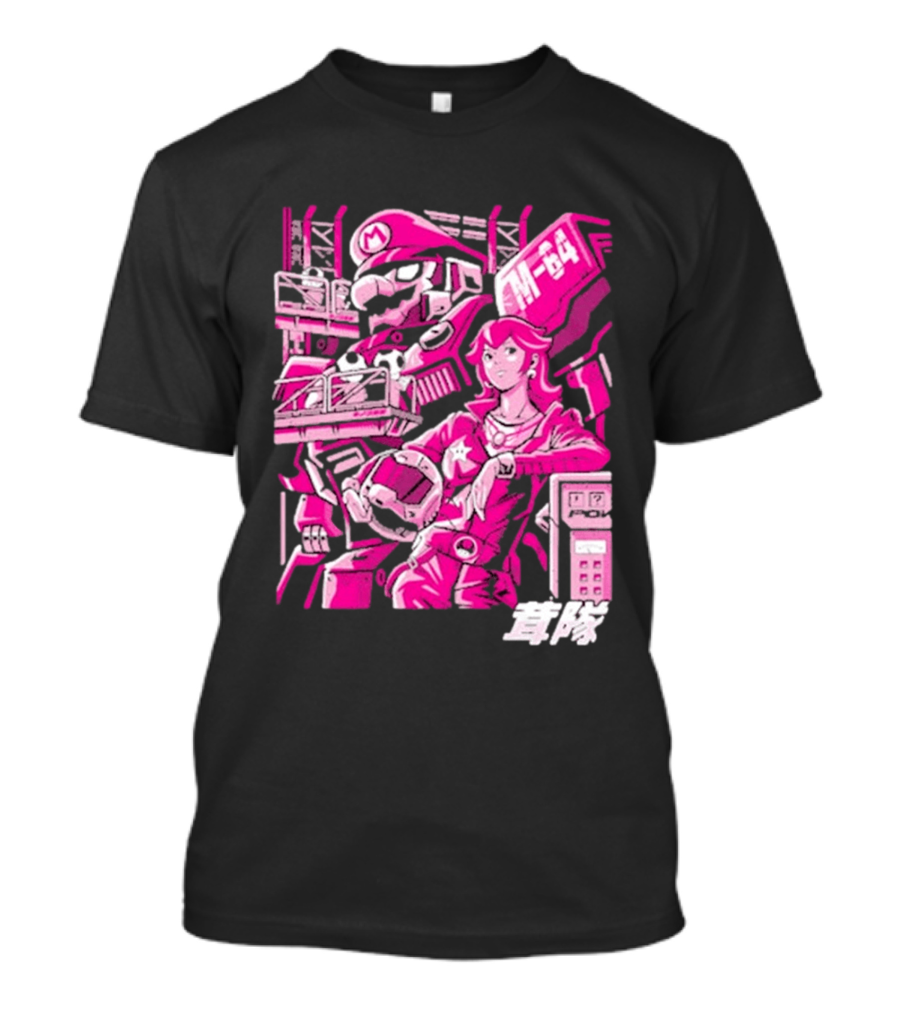 Turtle Destroyer M 64 Japanese Manga Style Mario Kart T-Shirt