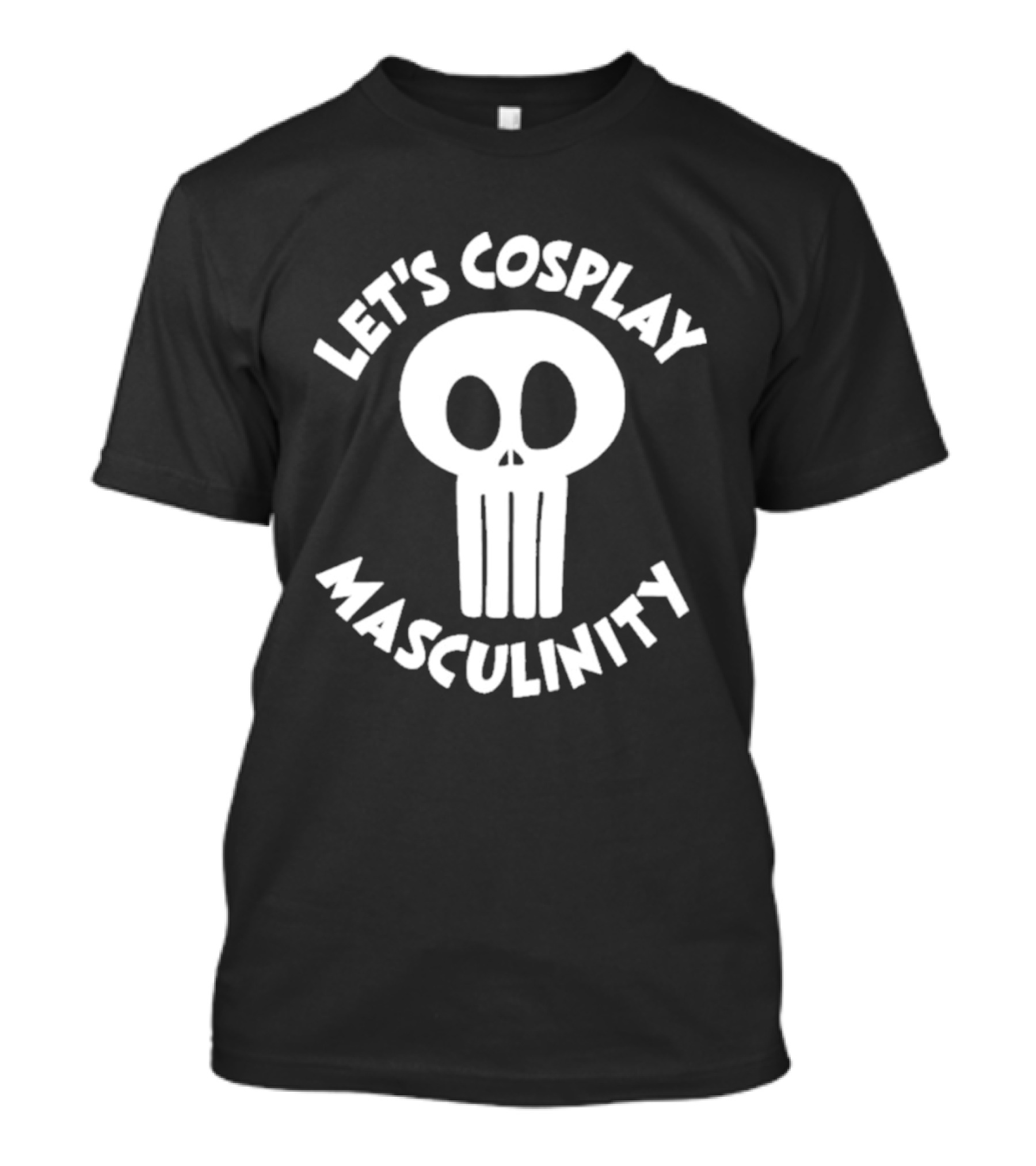 Let's Cosplay Masculinity Skull T-Shirt