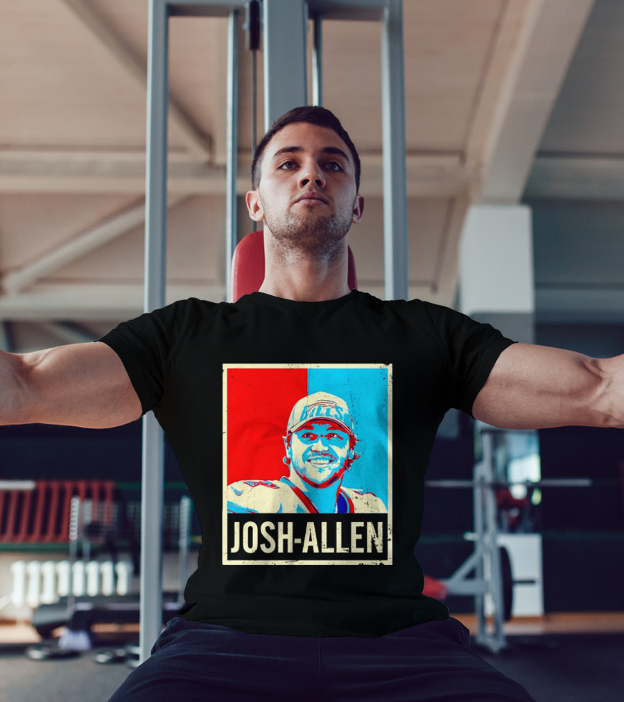 Distressed Josh Allen Buffalo Bills Pop T-Shirt