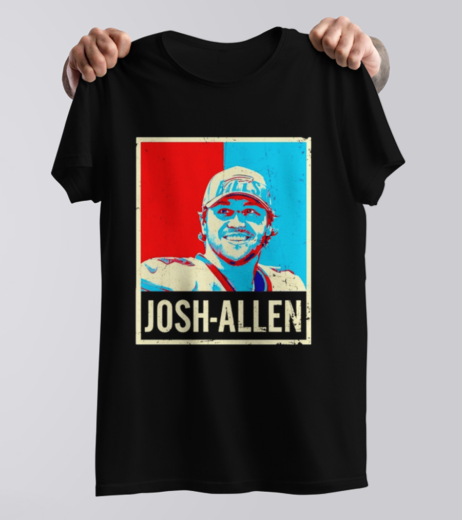 Distressed Josh Allen Buffalo Bills Pop T-Shirt