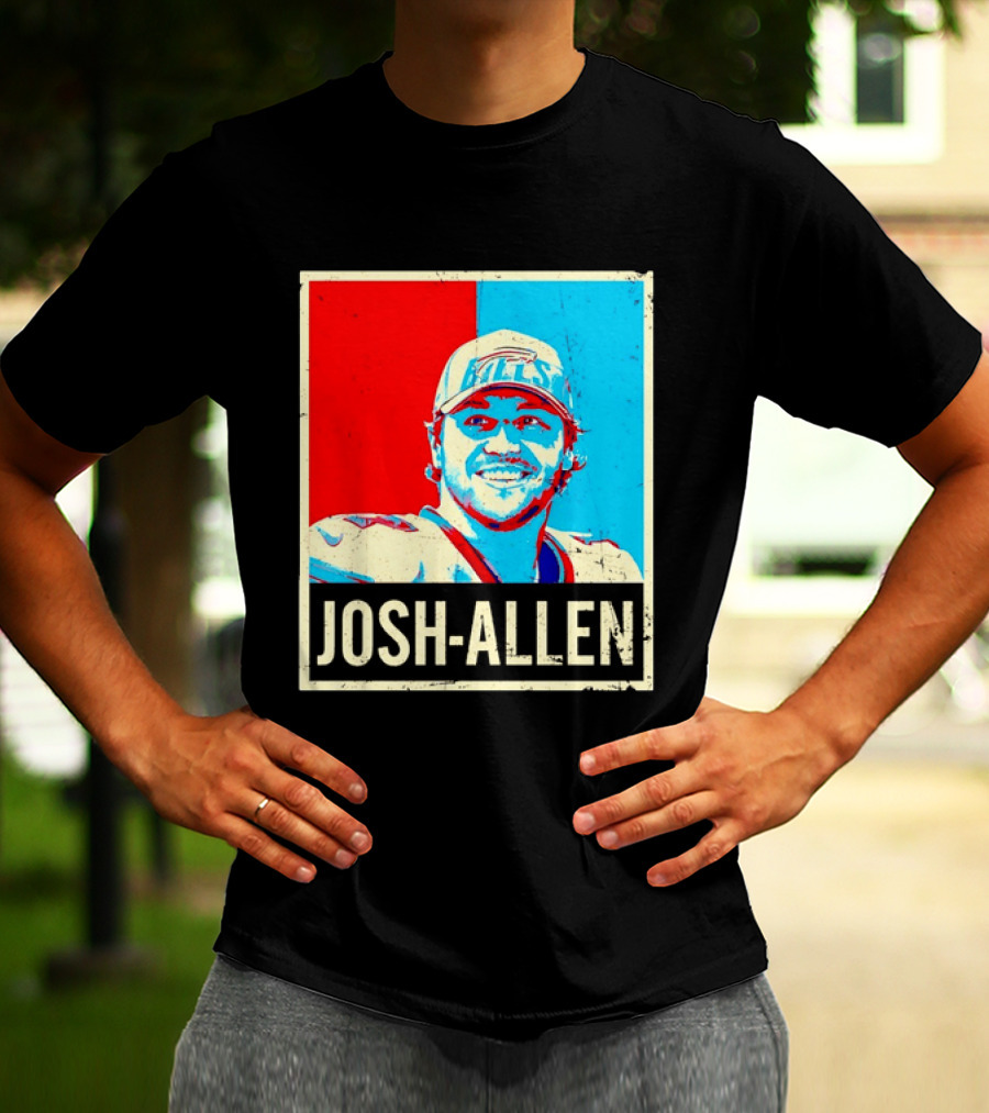 Distressed Josh Allen Buffalo Bills Pop T-Shirt
