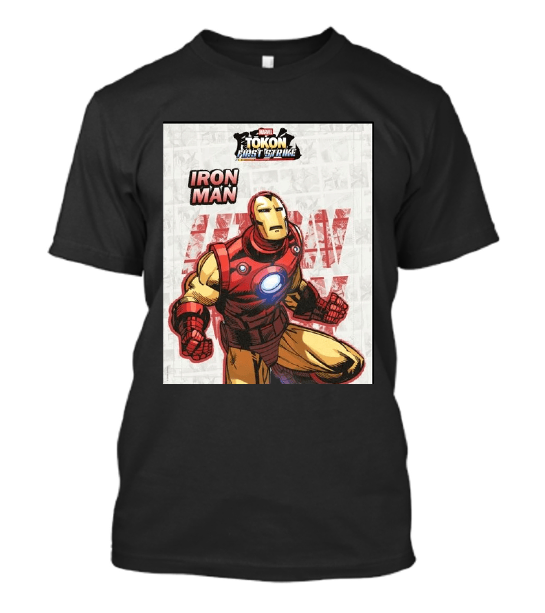Marvel Tokon First Strike Iron Man Comic T-Shirt