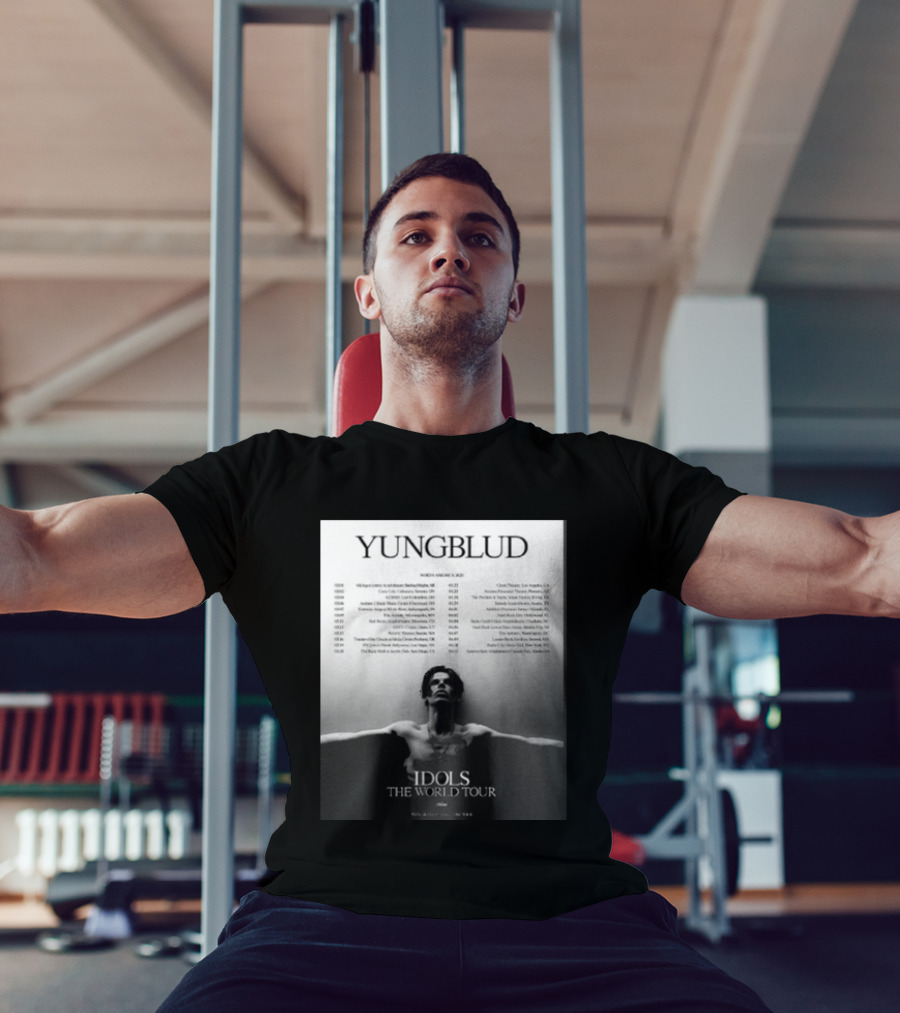 YUNGBLUD Idols The World Tour North America 2026 Schedule Dates Mockup Two Side T-Shirt