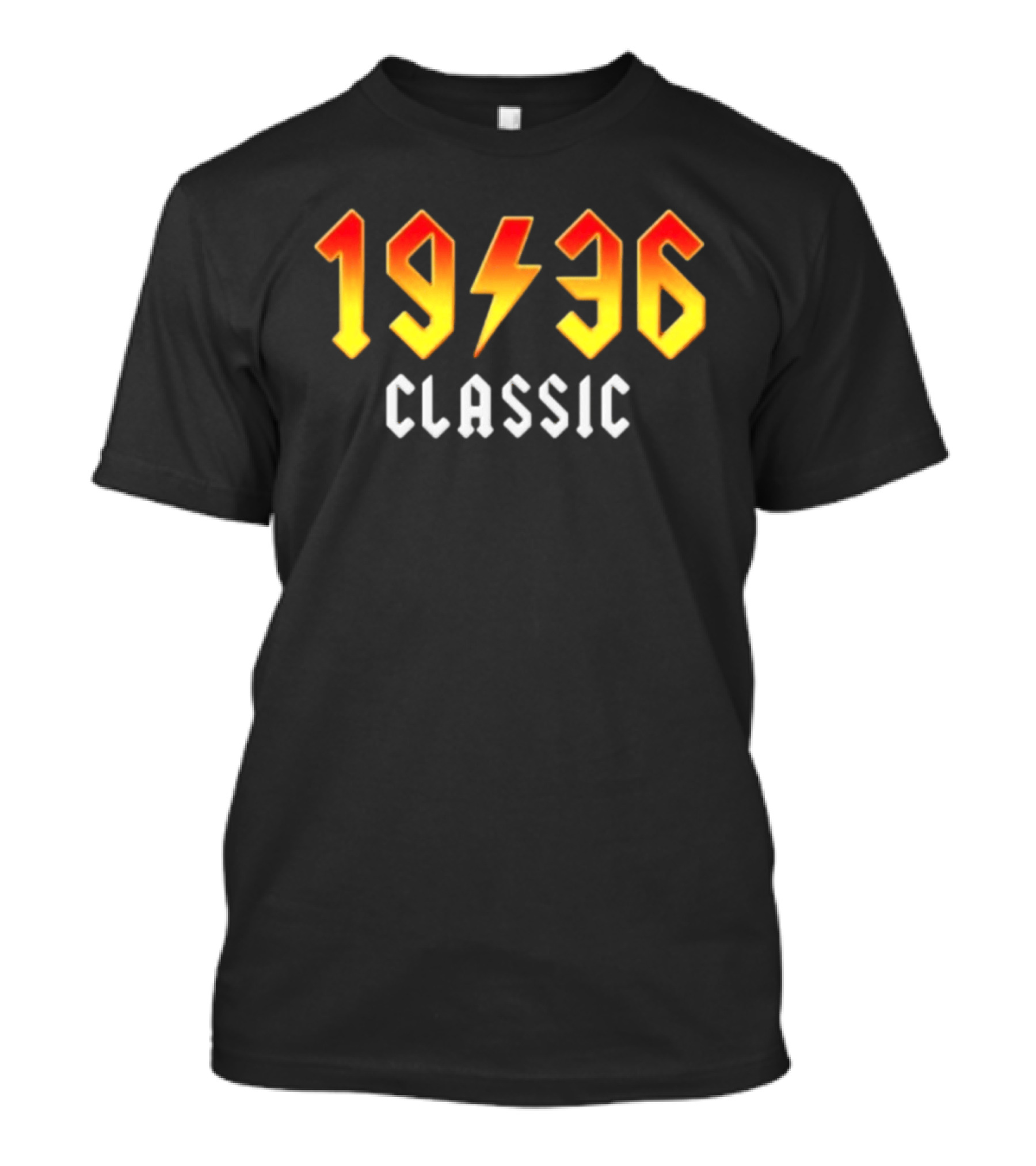 Original 90th Birthday Classic 1936 Rock Band Lightning Bolt T-Shirt