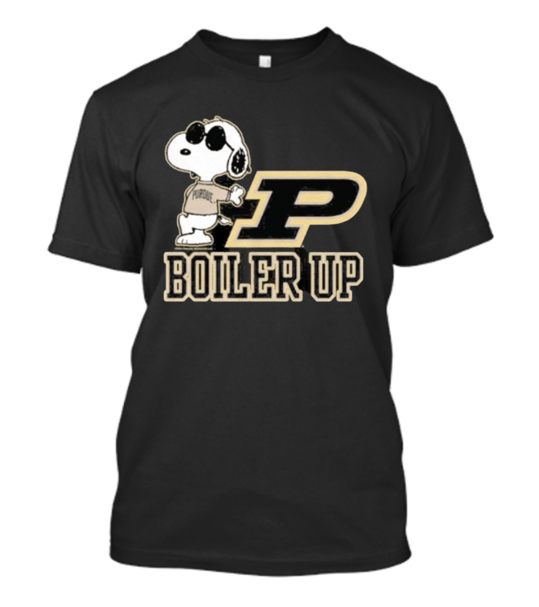 Purdue Boilermakers Snoopy Boiler Up P T-Shirt