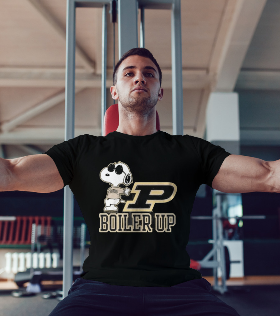 Purdue Boilermakers Snoopy Boiler Up P T-Shirt