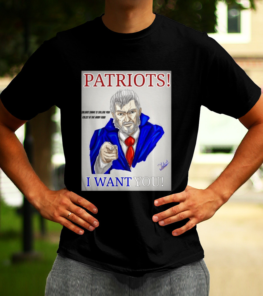 Patriots Solidus Snake Is Calling You Enlist In The Army Now I Want You T-Shirt