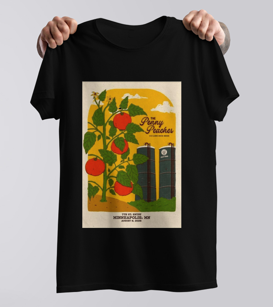 Penny Peaches With Loose Rope Series 7th Street Entry Minneapolis MN August 8 2026 T-Shirt