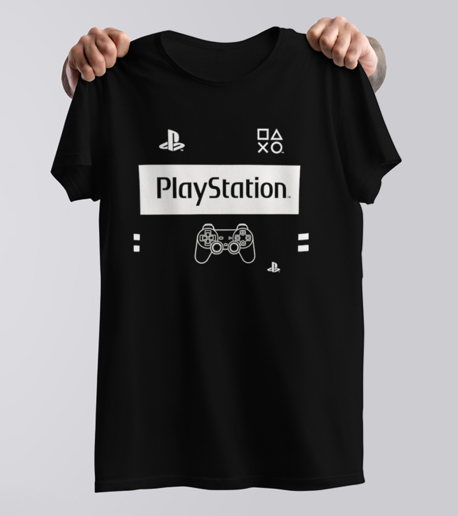 PlayStation Classic Icons Controller Gaming T-Shirt