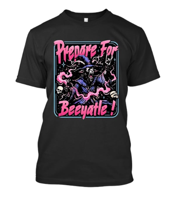 Prepare For Beeyatle Goat Wizard Metal Magic Skulls T-Shirt