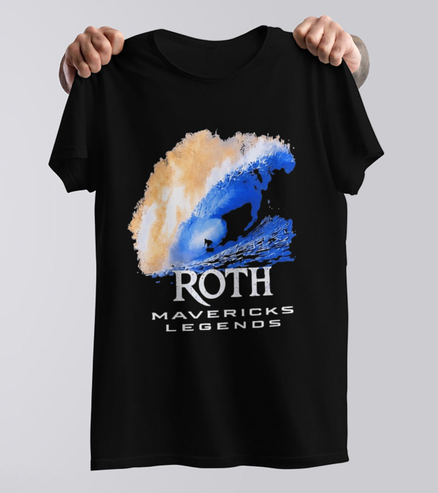 Roth Mavericks Legends Surfing Big Wave Iconography T-Shirt