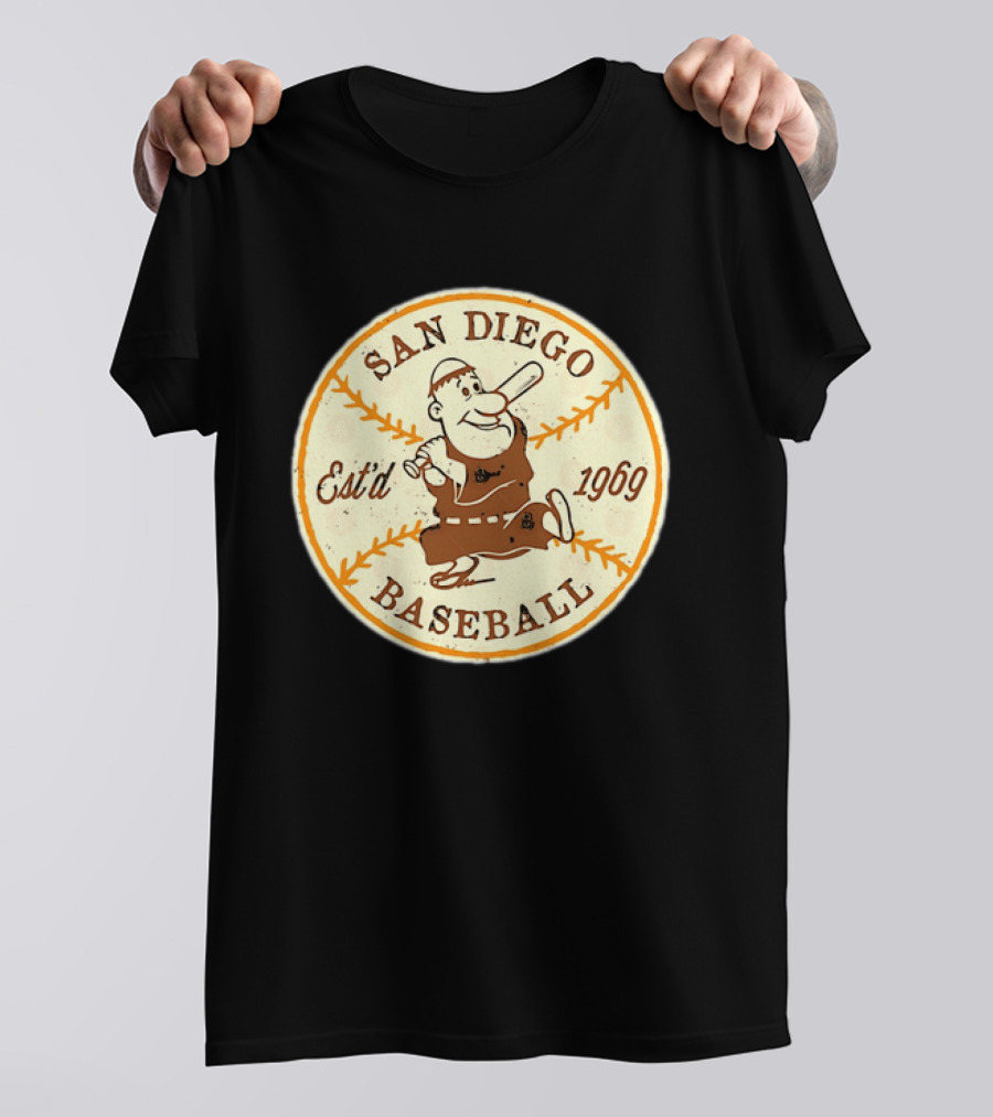 San Diego Padres Swinging Friar Est’d 1969 T-Shirt