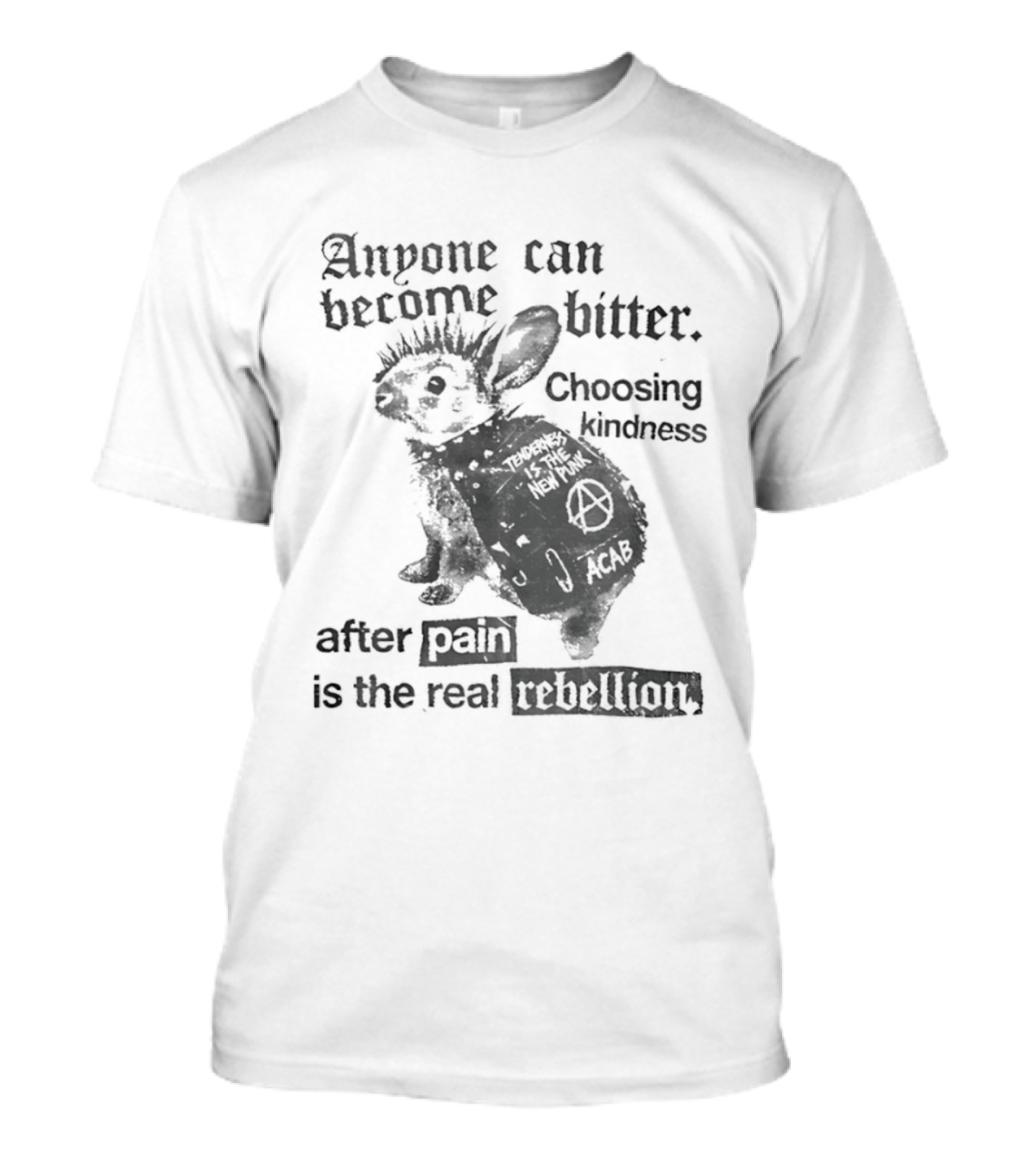 Anyone Can Become Bitter Choosing Kindness After Punk Is The Real Tenderness T-Shirt