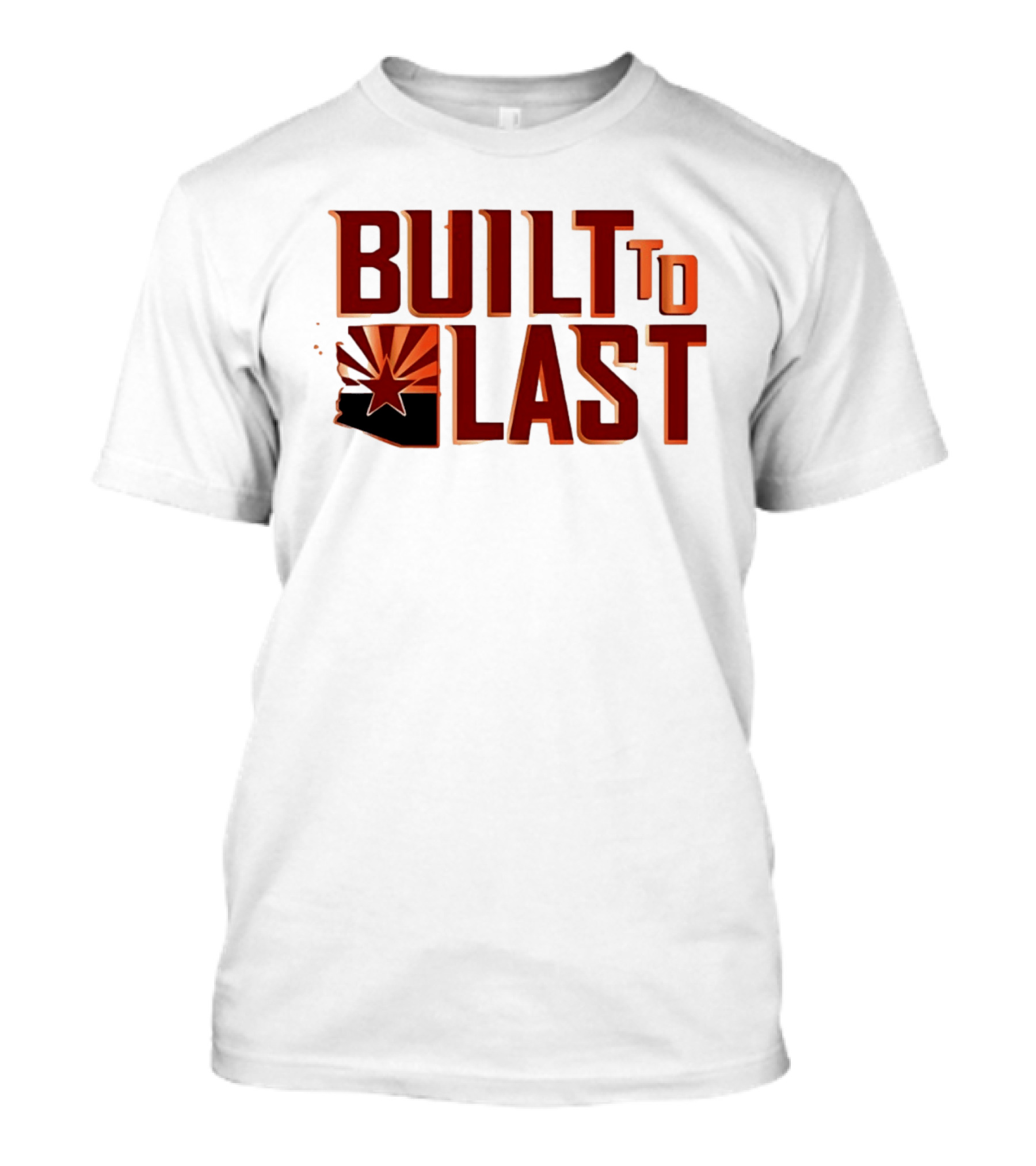 Built To Last Arizona State Flag Star Sunburst T-Shirt