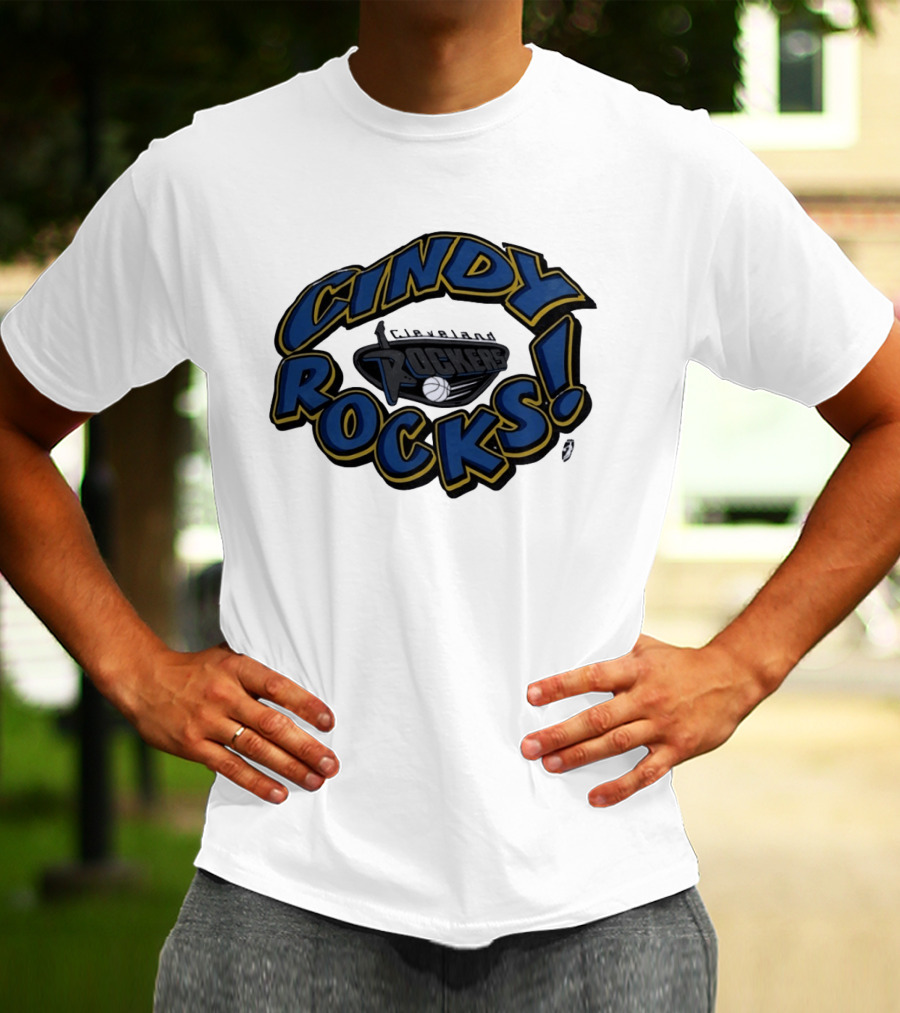 Cindy Rocks Cleveland Rockers Basketball T-Shirt