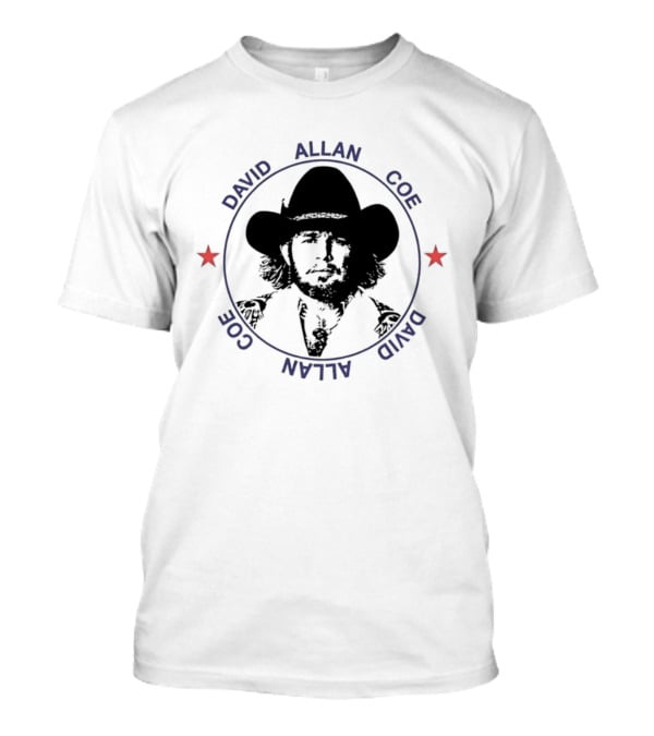 David Allan Coe Country Music Legend Vintage Cowboy Hat T-Shirt