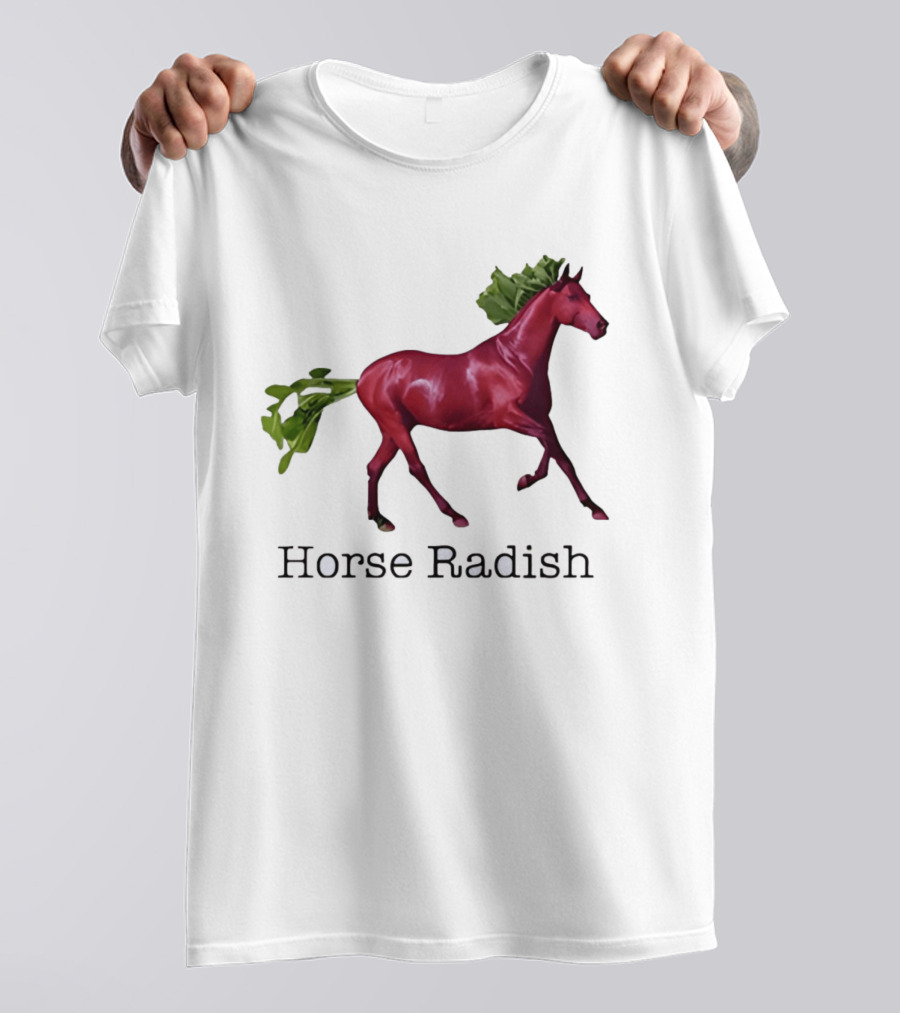 Horse Radish Vegetable Pun Humor T-Shirt