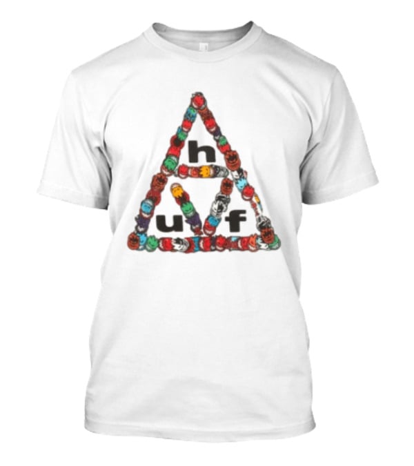 Huf Worldwide Spitfire Sticker Triple Triangle Collaboration T-Shirt