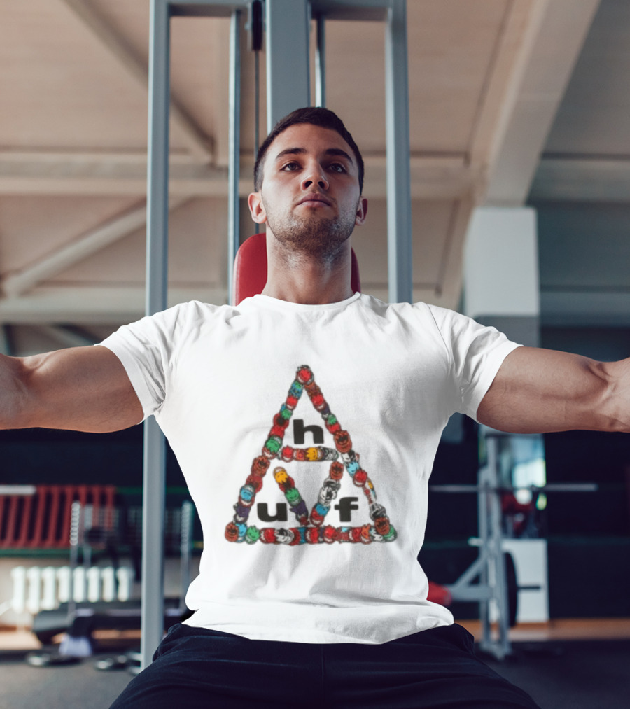 Huf Worldwide Spitfire Sticker Triple Triangle Collaboration T-Shirt