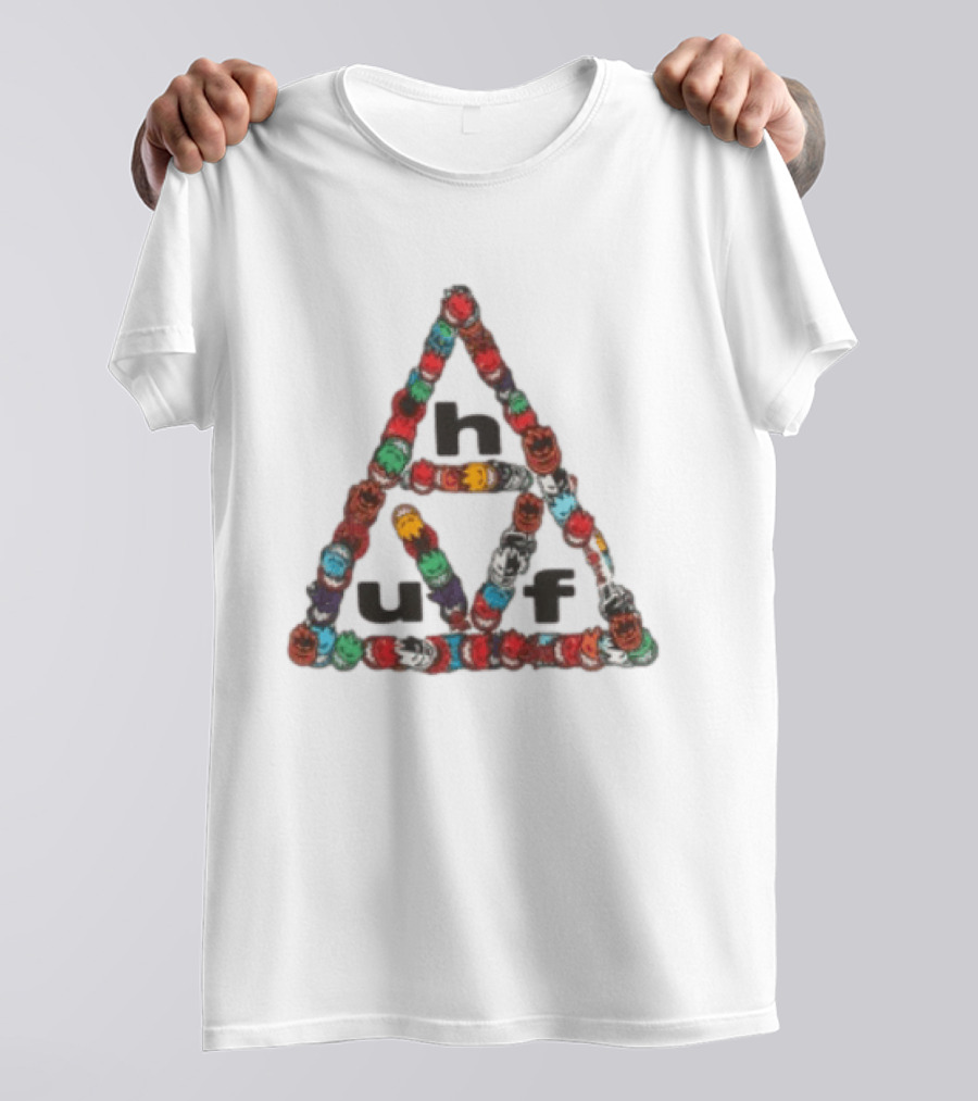 Huf Worldwide Spitfire Sticker Triple Triangle Collaboration T-Shirt