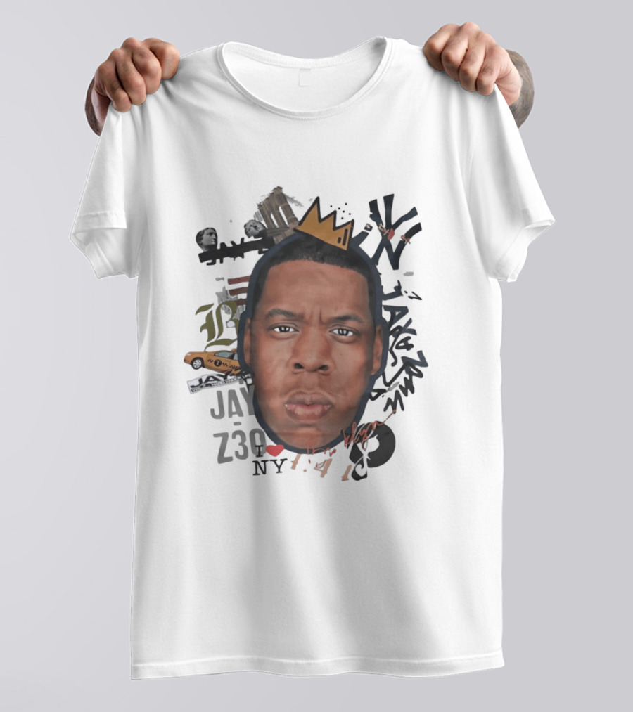Jay Z Brooklyn 4 44 Hard Knock Life Collage Crown NYC Taxi T-Shirt