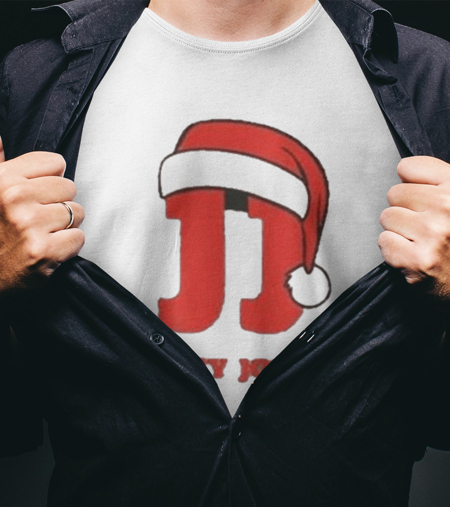 Jimmy John's Festive Santa Hat Christmas T-Shirt