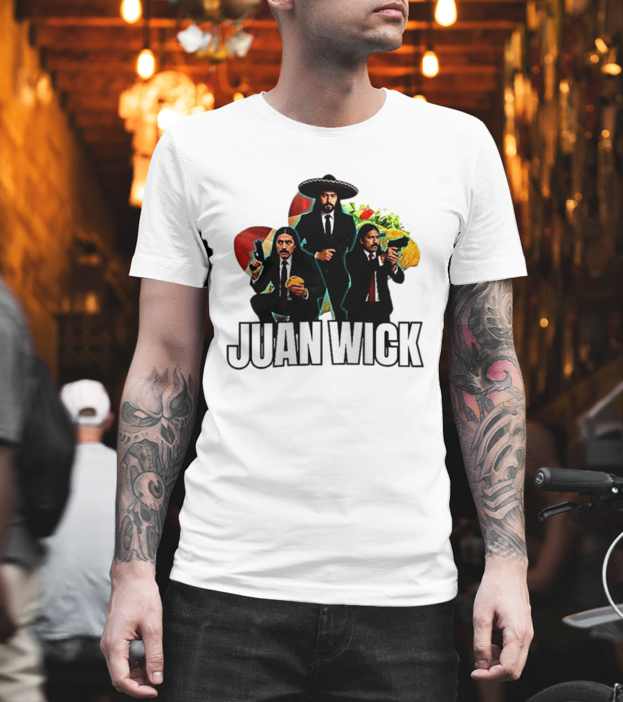 Juan Wick John Wick Taco Sombrero Mexican T-Shirt