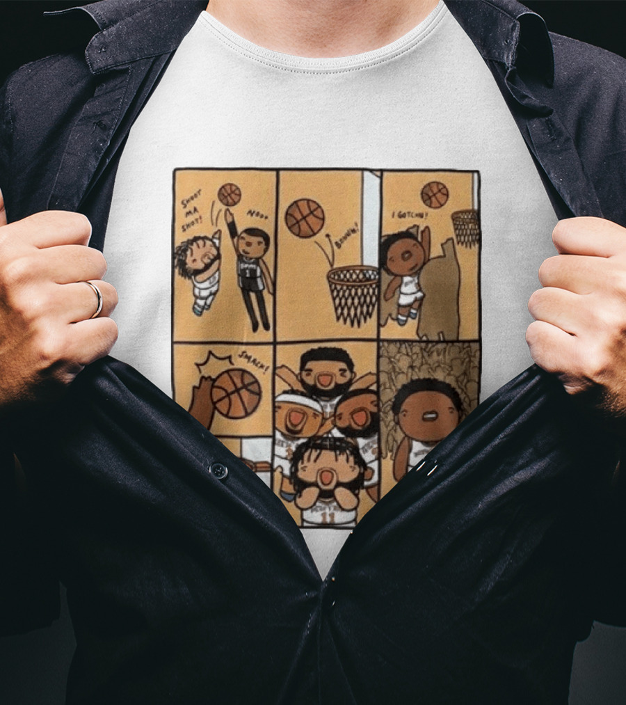 Karl Anthony Towns Jimindraws Knicks Shoot My Shot Basketball Comic T-Shirt
