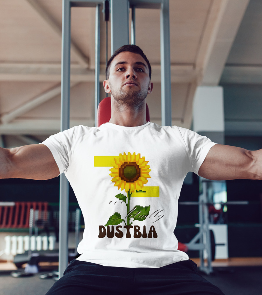 Love Actually Dustbia Pixel Sunflower T-Shirt