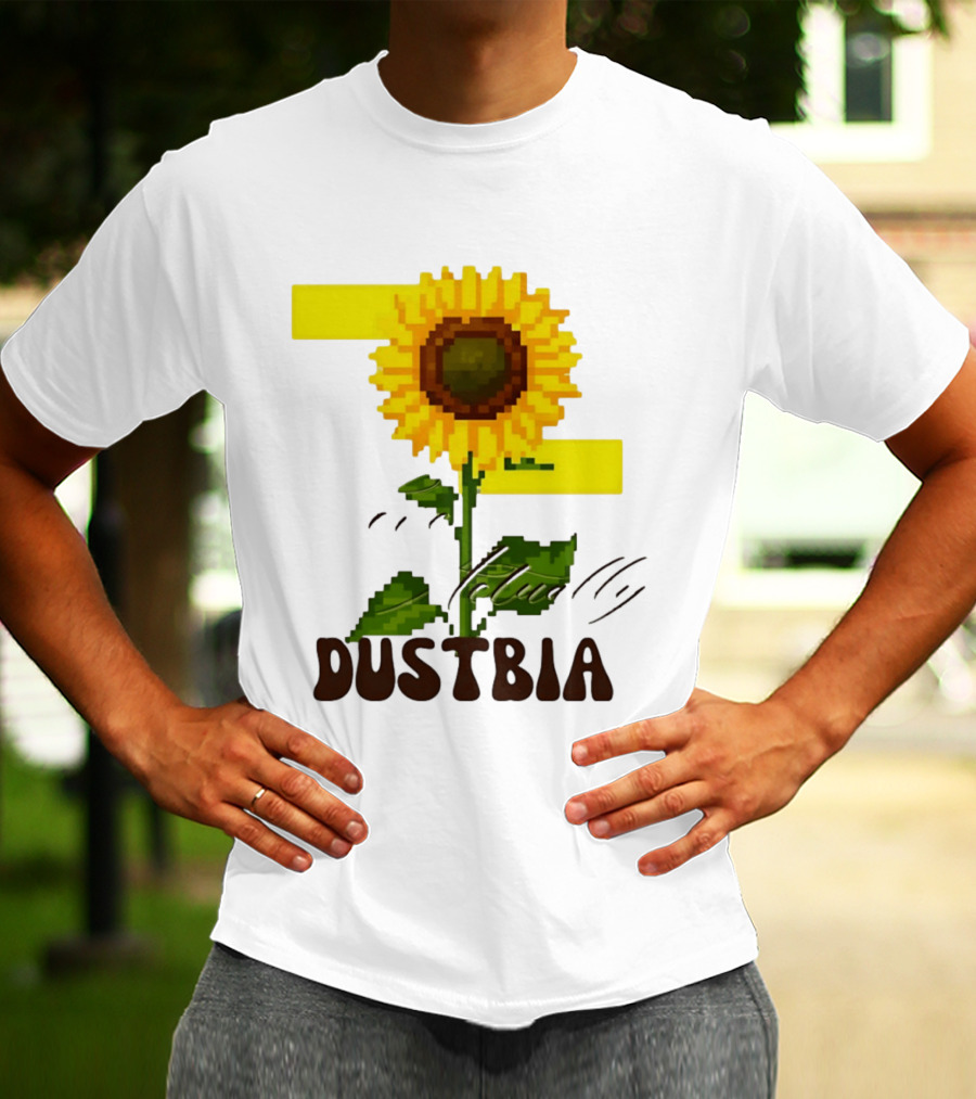 Love Actually Dustbia Pixel Sunflower T-Shirt