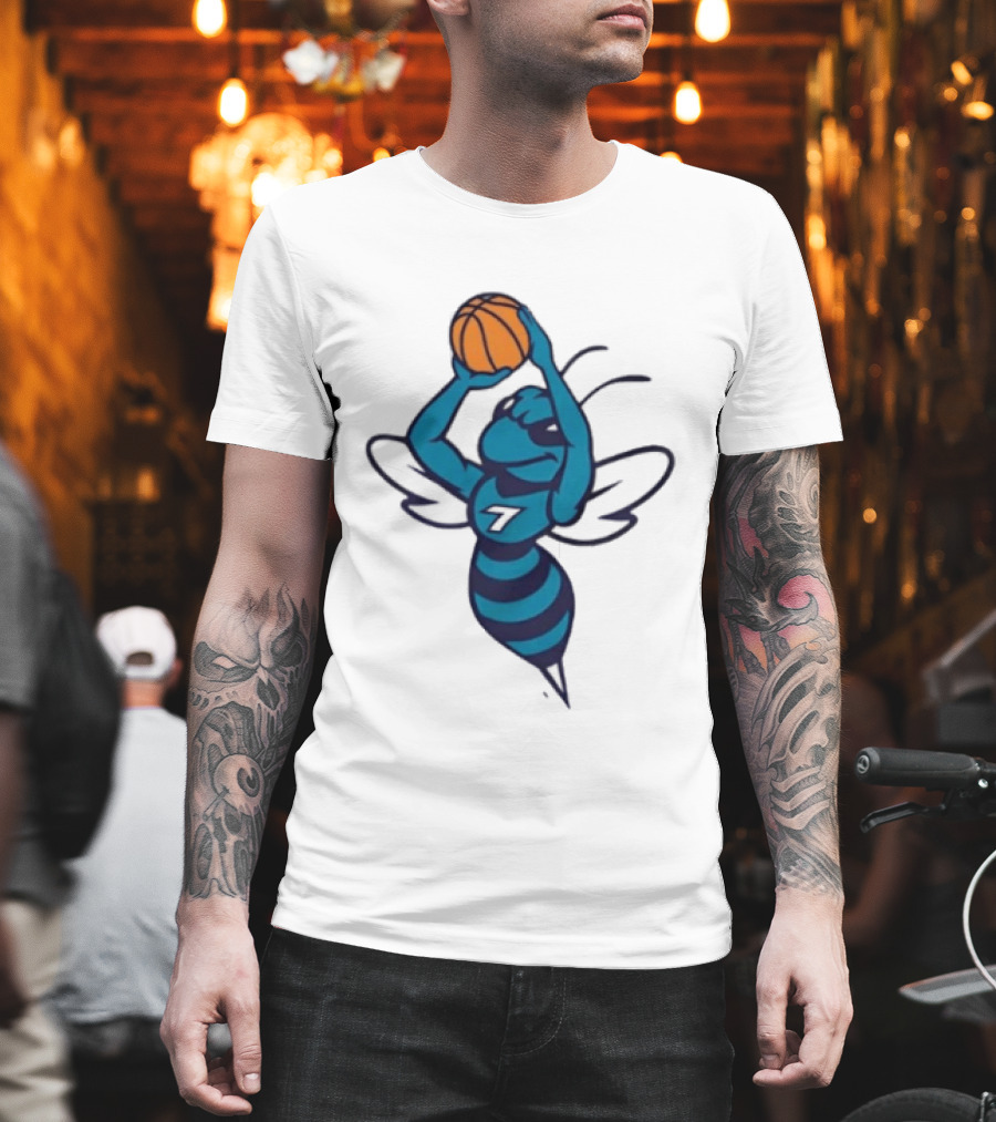 Original Charlotte Hornets Basketball Hornet Shooter T-Shirt