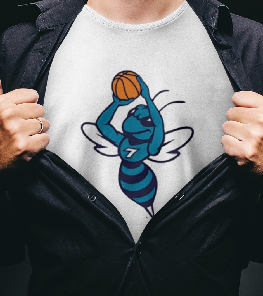 Original Charlotte Hornets Basketball Hornet Shooter T-Shirt