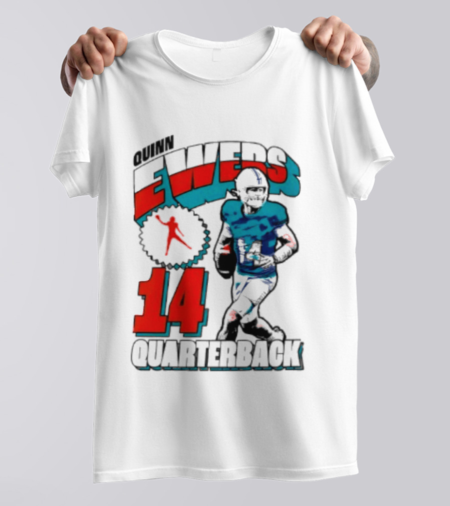 Quinn Ewers Miami Dolphins 14 Football Quarterback T-Shirt