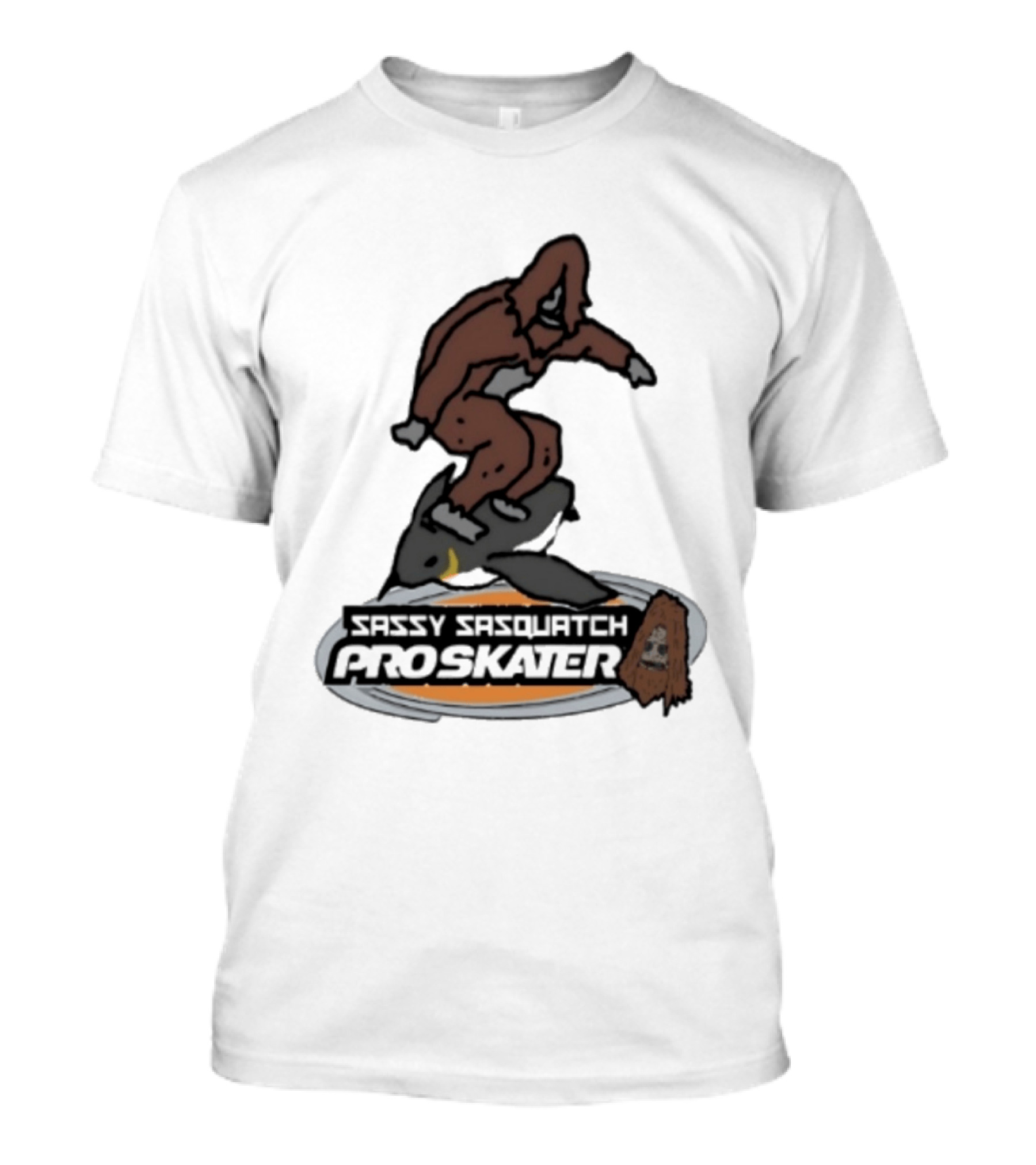 Sassy Sasquatch Pro Skater Meme T-Shirt
