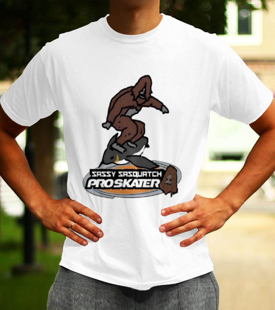 Sassy Sasquatch Pro Skater Meme T-Shirt