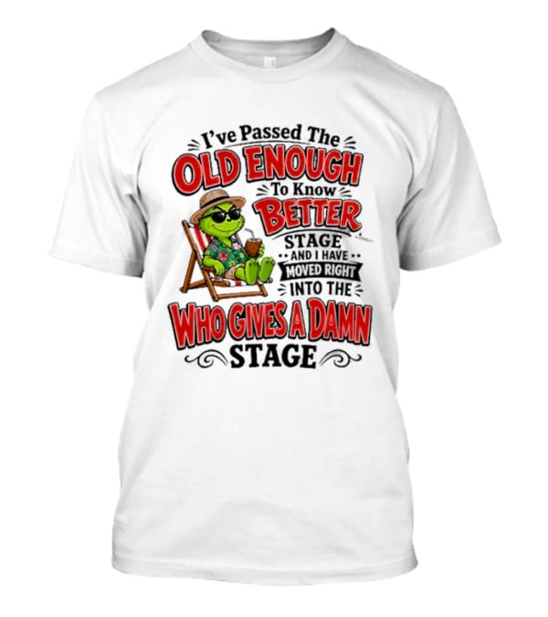 I've Passed Into The Grinch Old Enough To Know Better Who Gives A Damn Stage T-Shirt